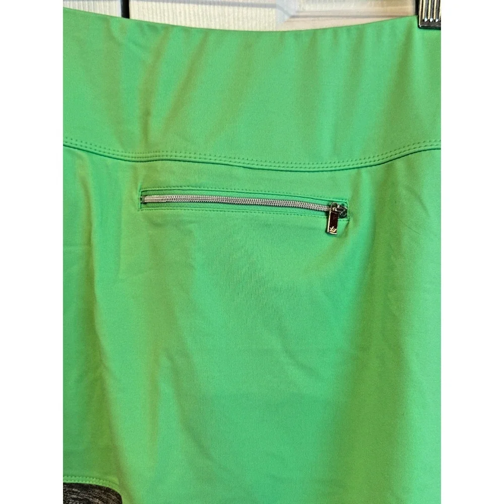 NEW Bolle‎ High Performance Tennis Skirt Skorts Neon Green Women's Size Large